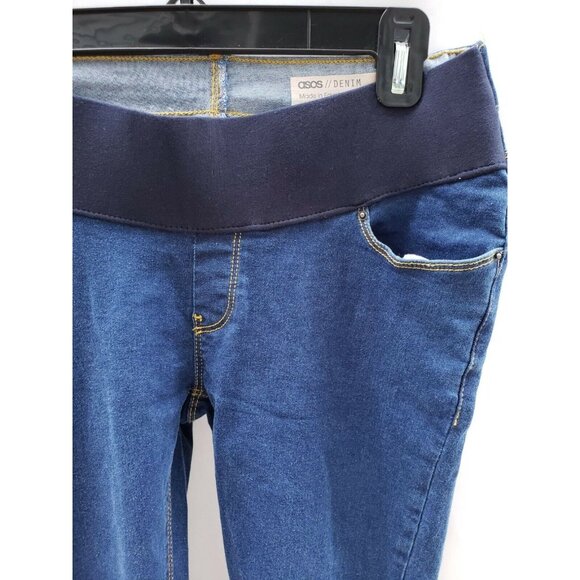 NWT ASOS Maternity Jeans Size 8 cropped skinny jeans  26" inseam  UK 12 EU 30 - Picture 4 of 7